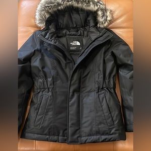 Kids Northface Fur Hooded Coat